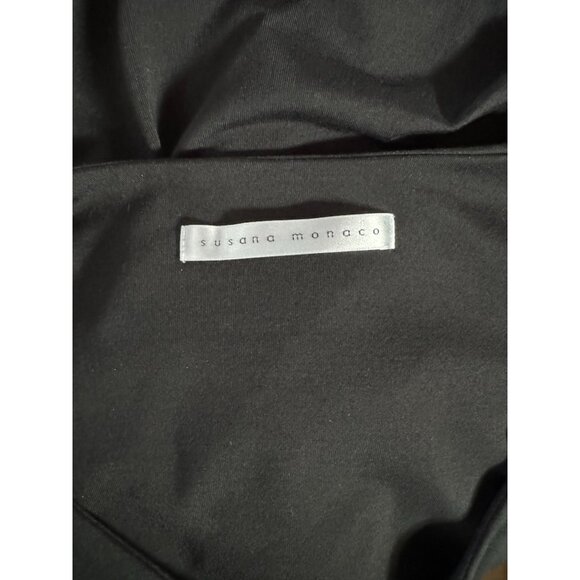 Susana Monaco Womens Black Ruffle Bell Sleeve Top XS - Picture 10 of 16